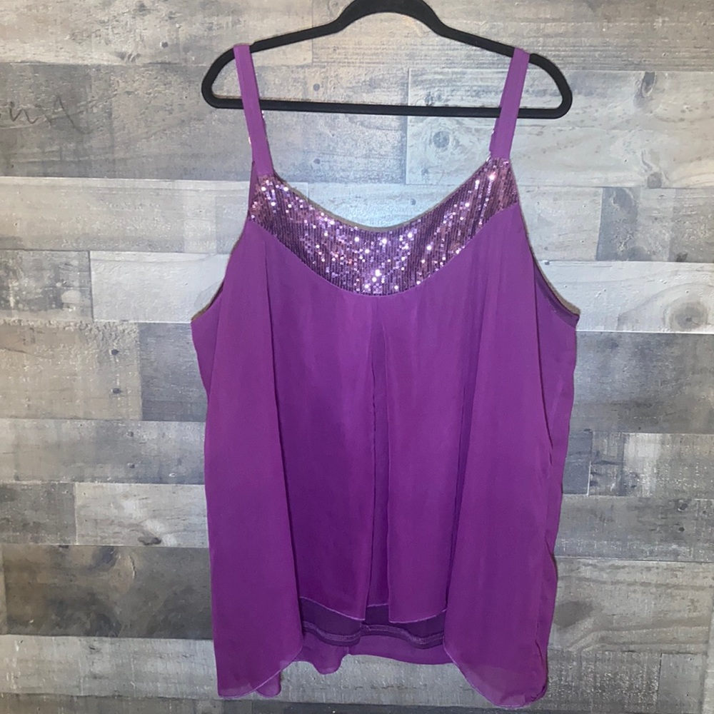 Maurices Purple with Sequins Camisole